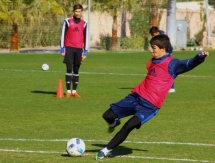 Фоторепортаж с утренней тренировки «Ордабасы» 1 февраля