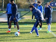 Фоторепортаж с вечерней тренировки «Окжетпеса» 2 февраля