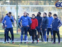 Фоторепортаж с вечерней тренировки «Окжетпеса» 2 февраля