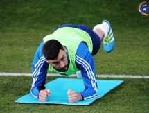 Фоторепортаж с вечерней тренировки «Окжетпеса»