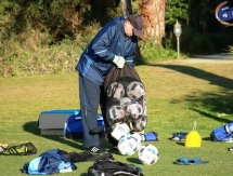 Фоторепортаж с вечерней тренировки «Окжетпеса»