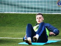 Фоторепортаж с вечерней тренировки «Окжетпеса»