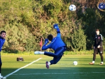 Фоторепортаж с вечерней тренировки «Окжетпеса»