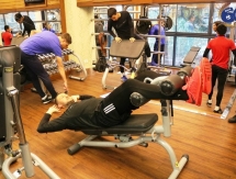 Фоторепортаж с тренировки «Окжетпеса» в тренажерном зале