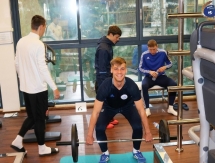 Фоторепортаж с тренировки «Окжетпеса» в тренажерном зале