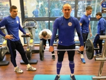 Фоторепортаж с тренировки «Окжетпеса» в тренажерном зале