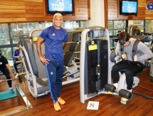 Фоторепортаж с тренировки «Окжетпеса» в тренажерном зале