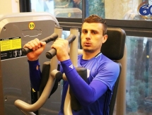 Фоторепортаж с тренировки «Окжетпеса» в тренажерном зале