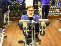 Фоторепортаж с тренировки «Окжетпеса» в тренажерном зале