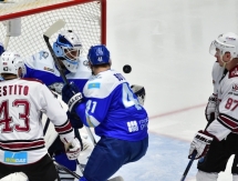 Фоторепортаж с матча КХЛ «Барыс» — «Динамо» Рига 1:0