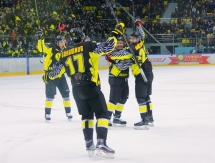 Фоторепортаж с матча ВХЛ «Сарыарка» — «Сокол» 3:2 Б