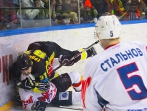 Фоторепортаж с матча ВХЛ «Сарыарка» — «Сокол» 3:2 Б