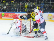 Фоторепортаж с матча ВХЛ «Сарыарка» — «Сокол» 3:2 Б