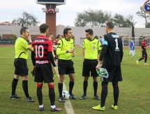 Фоторепортаж с товарищеского матча «Окжетпес» — «Шкендия» 1:2