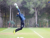 Фоторепортаж с вечерней тренировки «Окжетпеса»