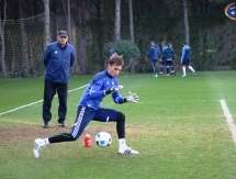 Фоторепортаж с вечерней тренировки «Окжетпеса»