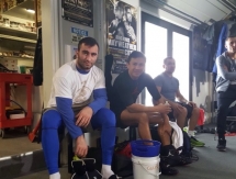 Фото с тренировок Головкина перед боем с Джейкобсом