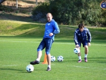 Фоторепортаж с утренней тренировки «Окжетпеса»