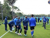 Фоторепортаж с утренней тренировки «Окжетпеса»