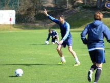 Фоторепортаж с утренней тренировки «Окжетпеса»