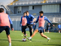 Фоторепортаж с тренировки «Астаны»