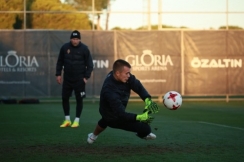 Фоторепортаж предыгровой тренировки «Кайрата»