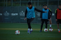 Фоторепортаж предыгровой тренировки «Кайрата»