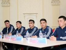 Фоторепортаж с церемонии взвешивания матча WSB «Astana Arlans» — «Uzbek Tigers»