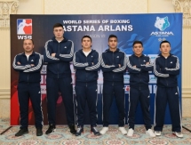 Фоторепортаж с церемонии взвешивания матча WSB «Astana Arlans» — «Uzbek Tigers»