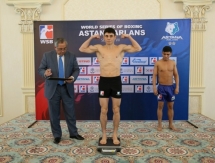 Фоторепортаж с церемонии взвешивания матча WSB «Astana Arlans» — «Uzbek Tigers»