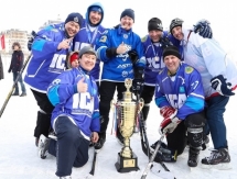 В Астане прошел турнир по хоккею на реке Ишим