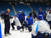 Фоторепортаж с открытой тренировки «Барыса»