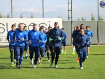 Фоторепортаж с утренней тренировки «Окжетпеса»