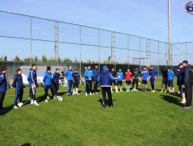 Фоторепортаж с утренней тренировки «Окжетпеса»