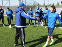 Фоторепортаж с утренней тренировки «Окжетпеса»