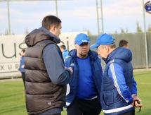 Фоторепортаж с вечерней тренировки «Окжетпеса»