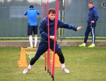 Фоторепортаж с вечерней тренировки «Окжетпеса»