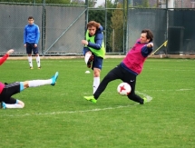 Фотографии с утренней тренировки «Окжетпеса»