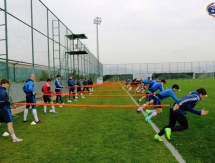 Фотографии с утренней тренировки «Окжетпеса»