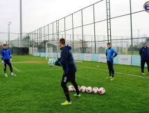 Фотографии с утренней тренировки «Окжетпеса»