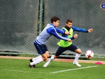 Фотографии с утренней тренировки «Окжетпеса»