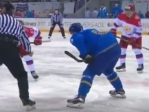 Хоккеисты Казахстана и России после двух периодов играют вничью