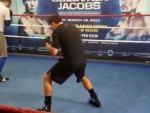 Видео «боя с тенью» Головкина на тренировке в Big Bear