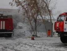 В Рудном горел Ледовый дворец