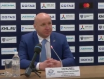 Видео послематчевой пресс-конференции игры КХЛ «Барыс» — «Сибирь» 2:1 ОТ