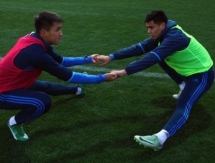 Фоторепортаж с вечерней тренировки «Ордабасы»