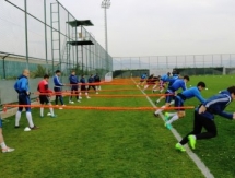 Фотографии с утренней тренировки «Окжетпеса»