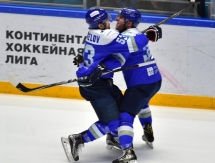 Фоторепортаж с матча плей-офф КХЛ «Барыс» — «Трактор» 2:1