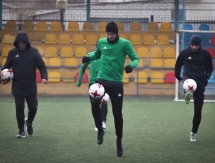 Фоторепортаж с утренней тренировки «Атырау» перед вылетом в Костанай