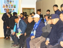 Фоторепортаж со встречи президента, главного тренера и капитана «Ордабасы» с болельщиками